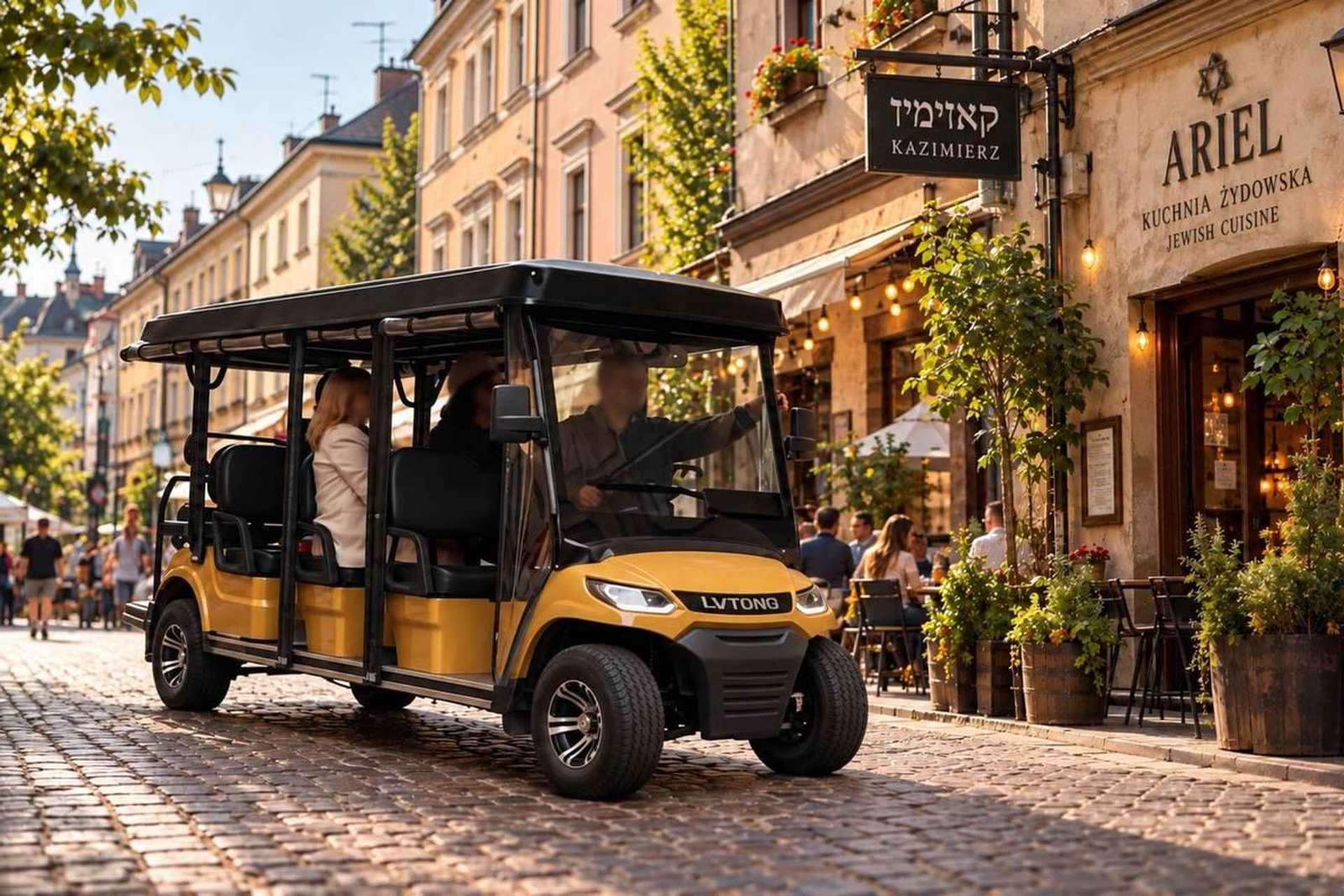 Krakau: stadservaring met audiogids per golfkarretje