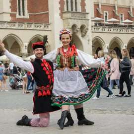 Krakau: Polnische Volkstanz-Show im Jama Michalika