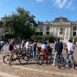 Krakau: Fietstour door de oude stad met een gids