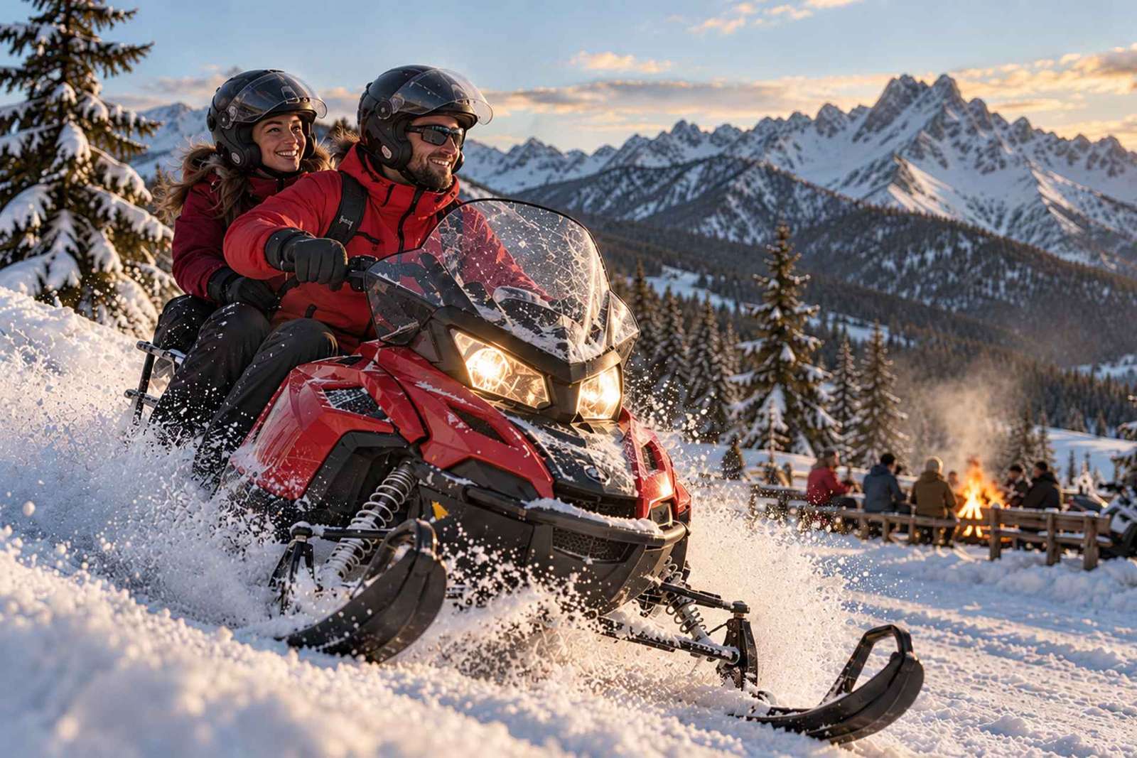Krakau: Tour nach Zakopane mit Schneemobilen & Lagerfeuer