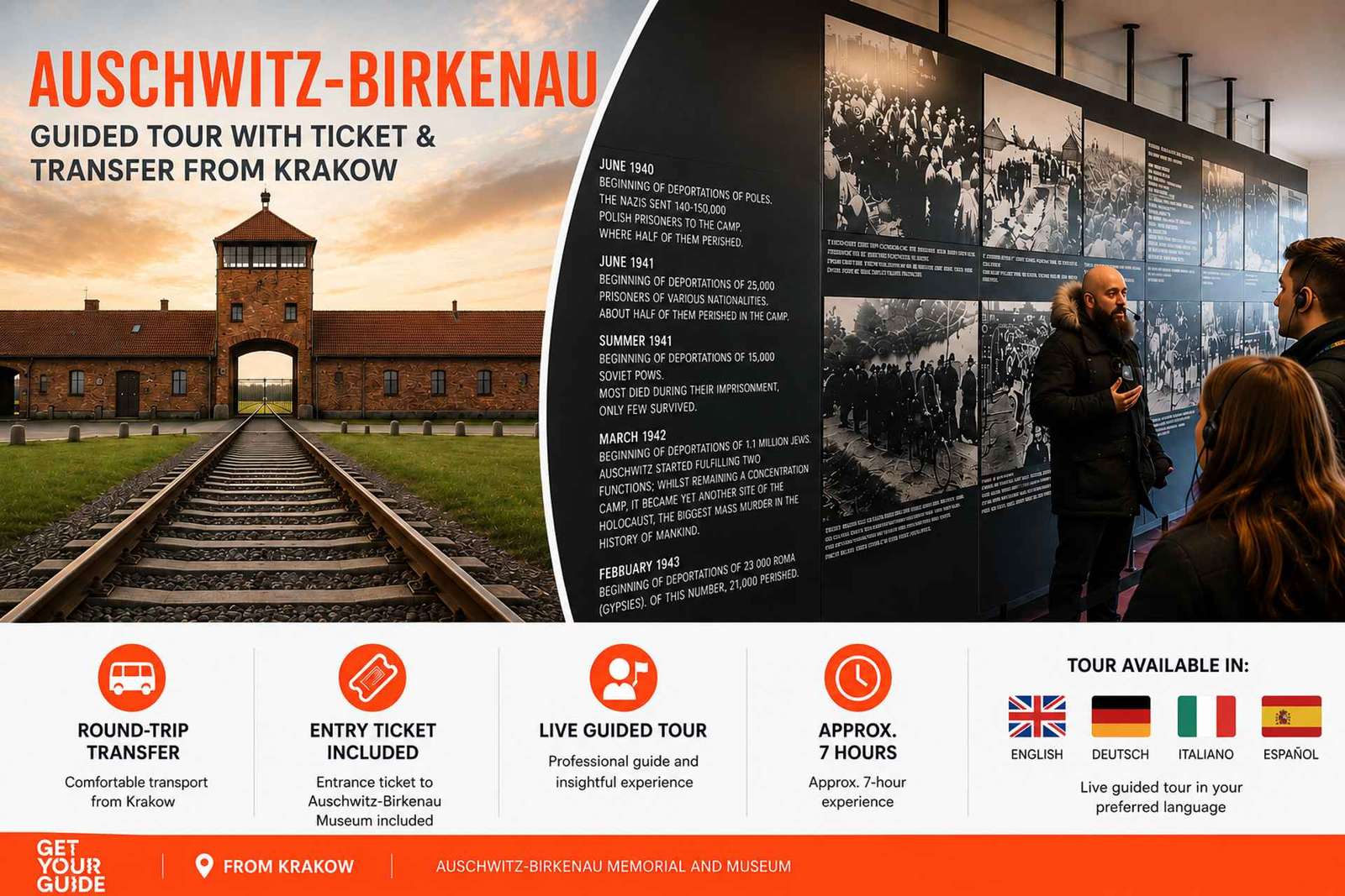 Krakau: Auschwitz Birkenau Last Minute Tour - Reservering voor de volgende dag
