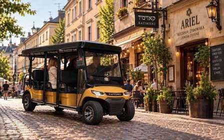 Krakau: stadservaring met audiogids per golfkarretje