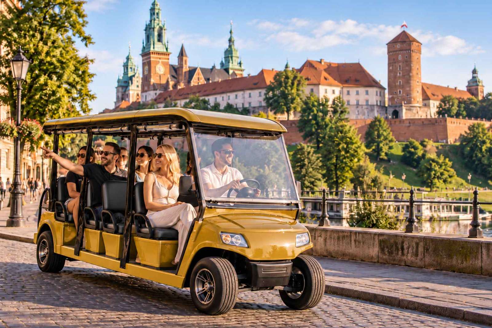 Krakau: Golf Cart Sightseeingtour durch den Altstadtbezirk