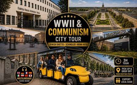 Krakau: tour per golfkar langs getto uit WO II, Schindler en communisme