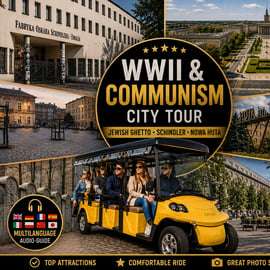 Krakau: tour per golfkar langs getto uit WO II, Schindler en communisme