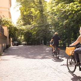Krakau: Fietstocht door de oude stad, de Joodse wijk en het getto