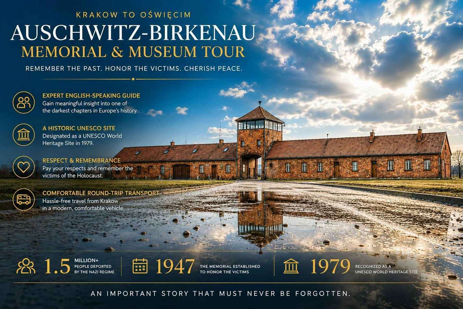 Krakau: Auschwitz-Birkenau rondleiding met hotel transfer