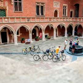 Krakau: Fietstocht door de oude stad, de Joodse wijk en het getto
