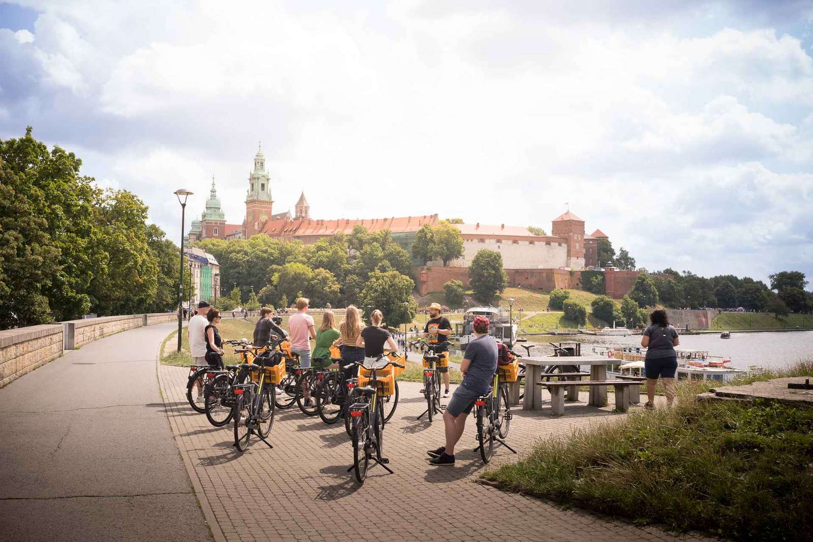 Krakau: Fietstocht door de oude stad, de Joodse wijk en het getto
